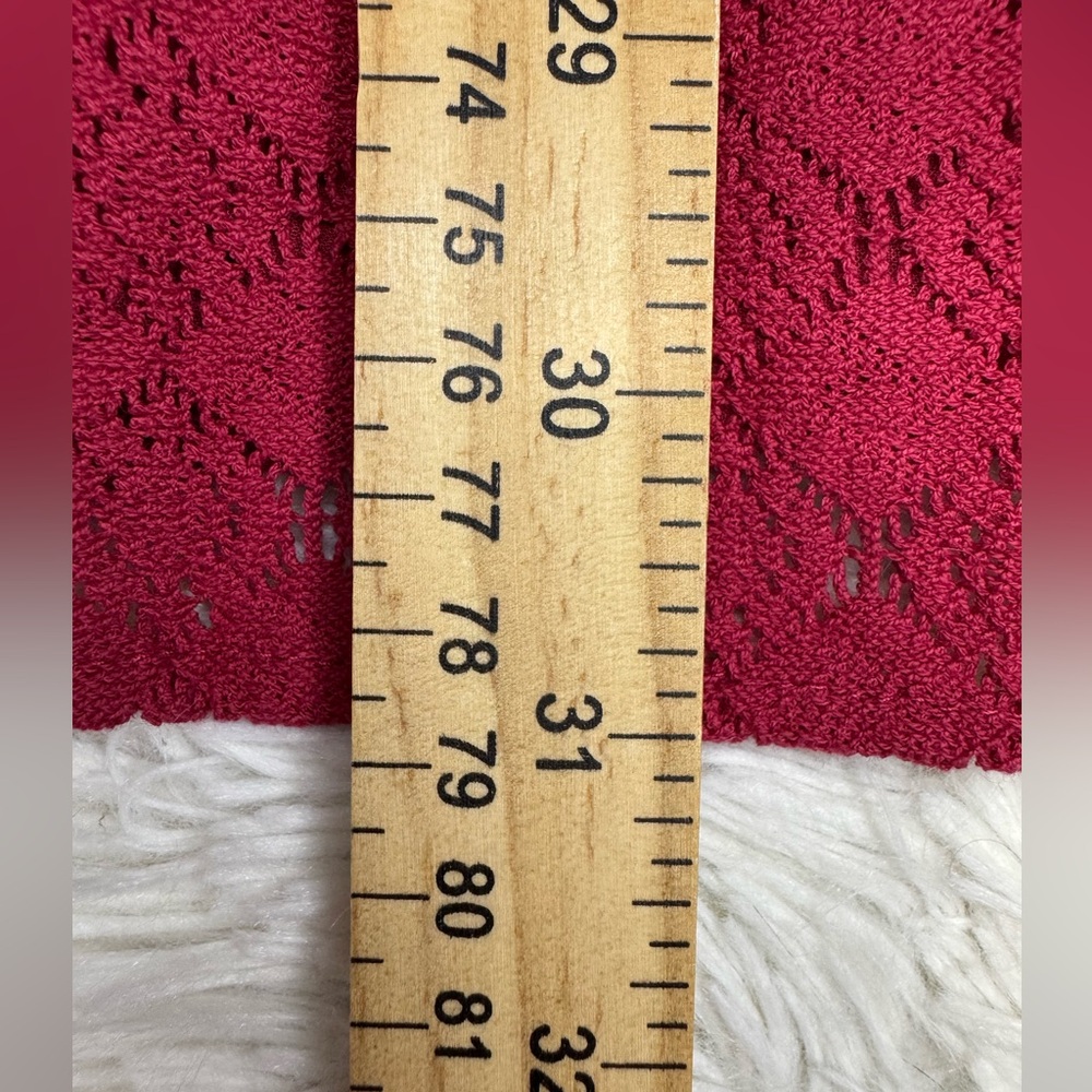 FREE PEOPLE Cut Out Daisy Waist Skater Dress In Red Women’s Size 6 - Picture 9 of 11